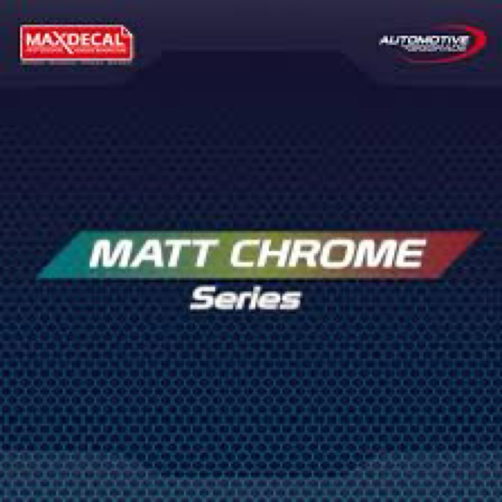 (METERAN)Maxdecal 7600 Matt Chrome untuk Motor