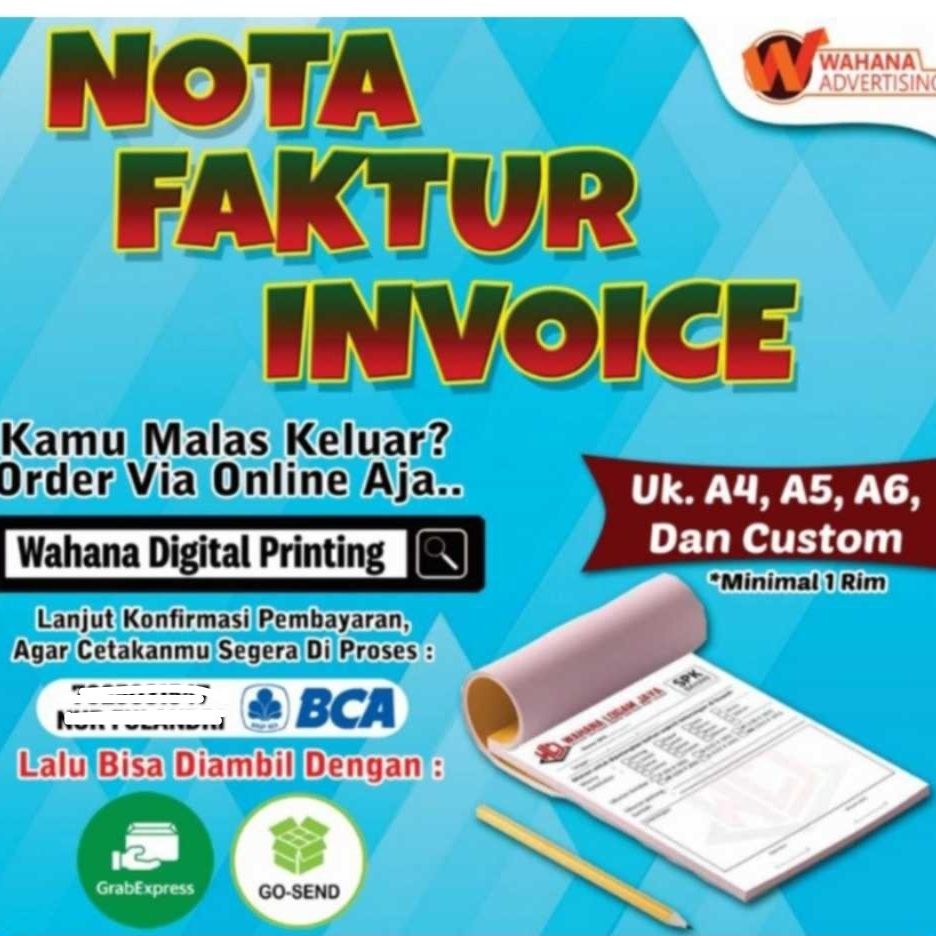 

CETAK INVOICE KANTOR / PRINT NOTA FAKTUR AMPLOP PENJUALANAN / CETAK KWITANSI CUSTOM UKURAN MURAH