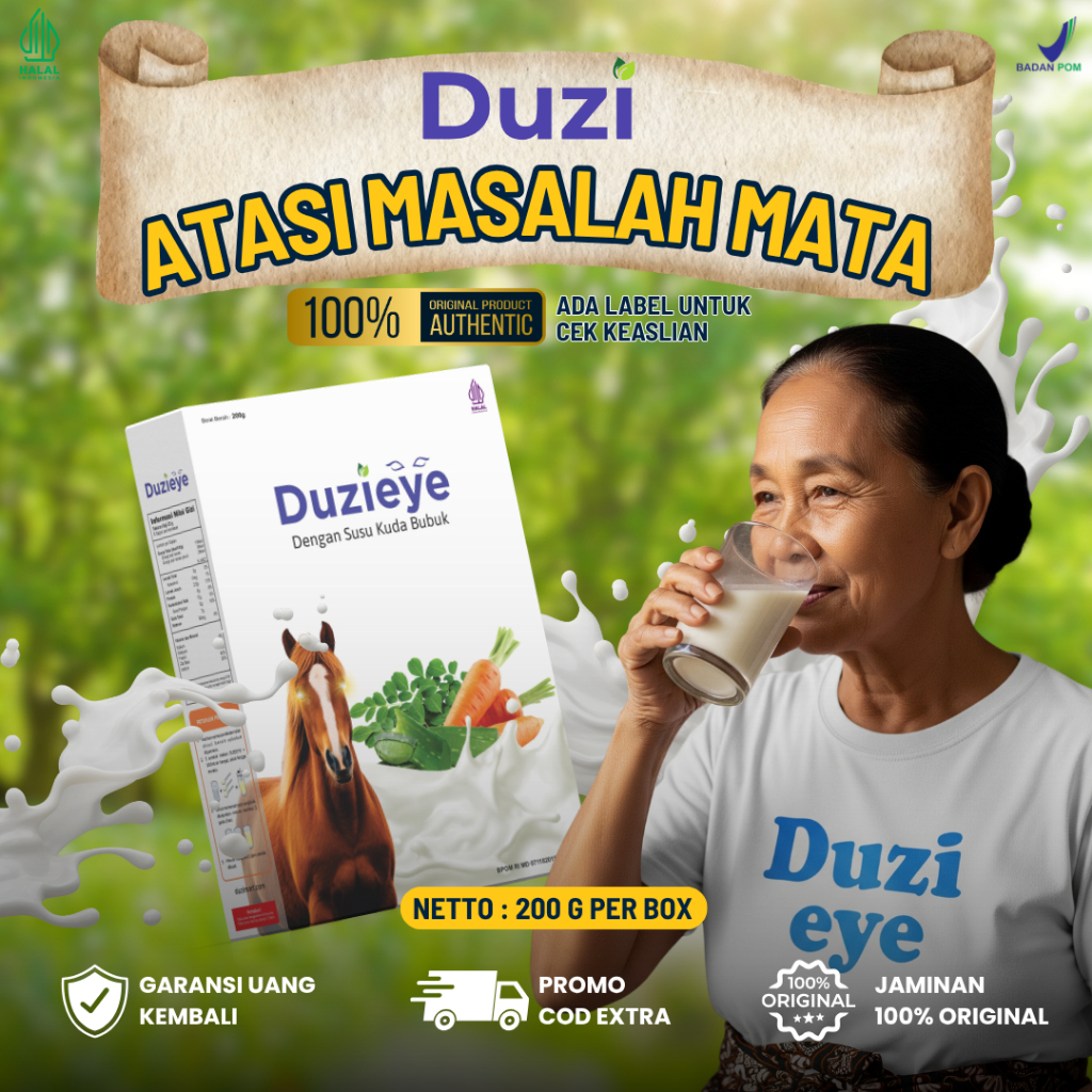 

(COD) Duzi Eye Susu Kuda Liar Murni Atasi Mata Katarak,Vitamin Mata,Mata Glaukoma