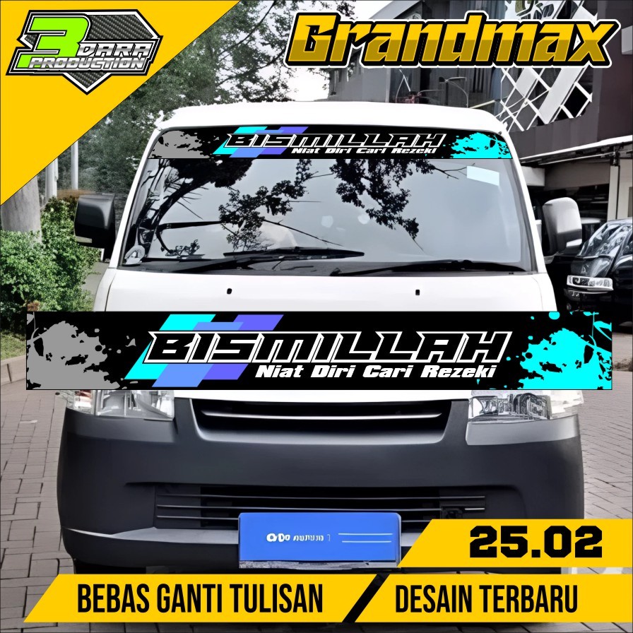 STIKER KACA DEPAN GRANDMAX PICK UP VARIASI KACA DEPAN GRANDMAX 25.02