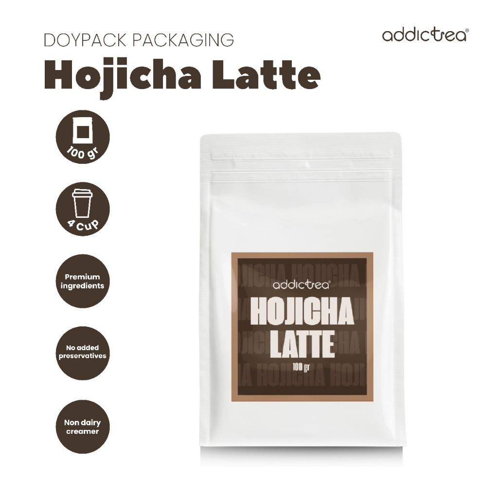 

Addictea Hojicha Latte Powder kemasan bulk 500gr