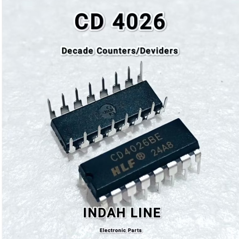 IC CD4026 CD4026BE CD4026BD 4026 Decade Counter Deviders