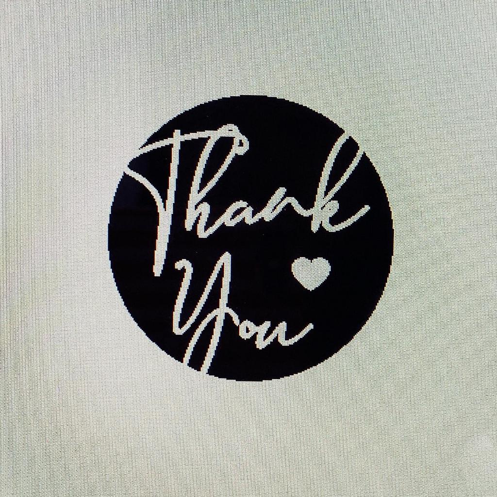 

STICKER THANK YOU DIAMETER 3cm