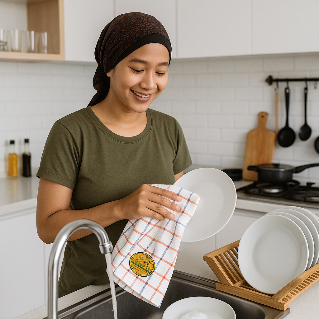 GUNUNG SARI Kain Lap Serbet Dapur Jumbo Super Tebal 70x70