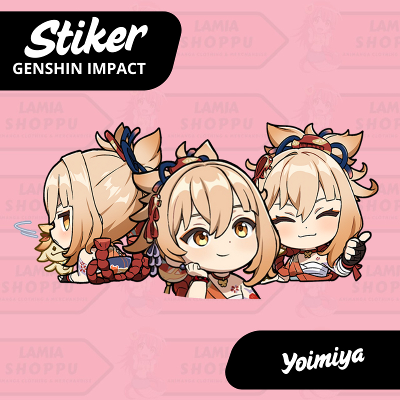 Sticker Genshin Impact Yoimiya | Stiker Yoimiya Genshin | Sticker Yoimiya GI
