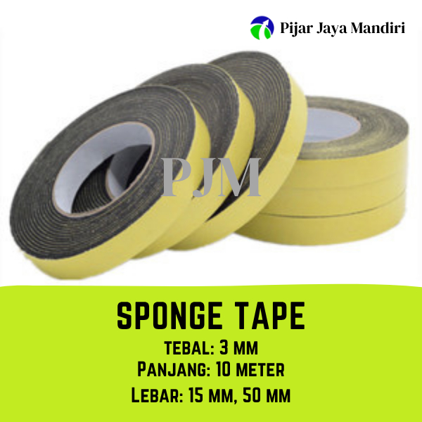 Sponge Tape / Foam Tape / Single Tape Tebal 3 mm Panjang 10 meter