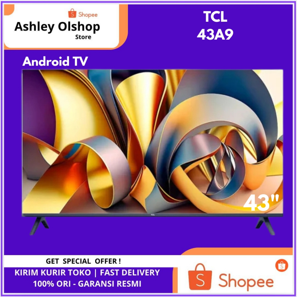 TV Android 43 Inch TCL 43A9 Google Pengganti 43A7 TCL A9 43 Android 11