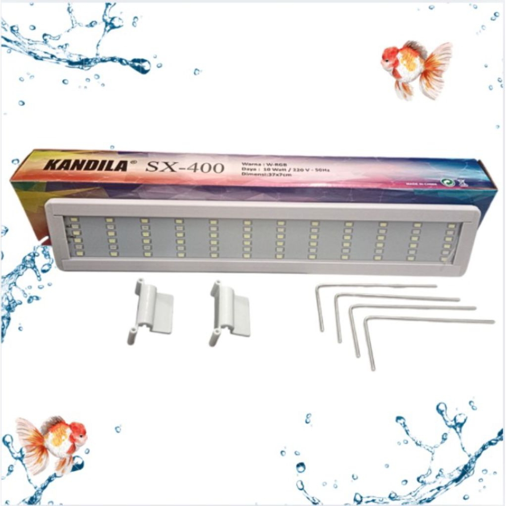 LAMPU KANDILA PRO SX 400 3 MODE CAHAYA LED AQUARIUM CHANGE COLOR