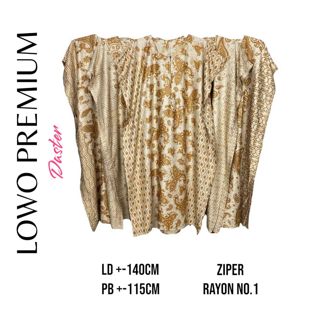 Daster Lowo Premium / Daster Lowo Jumbo / Daster Busu Zipper