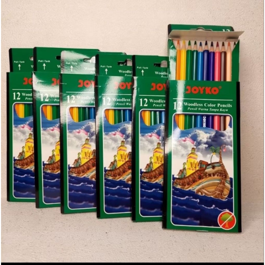 

Pencil Warna Joyko Isi 12 Warna Kemasan Hijau