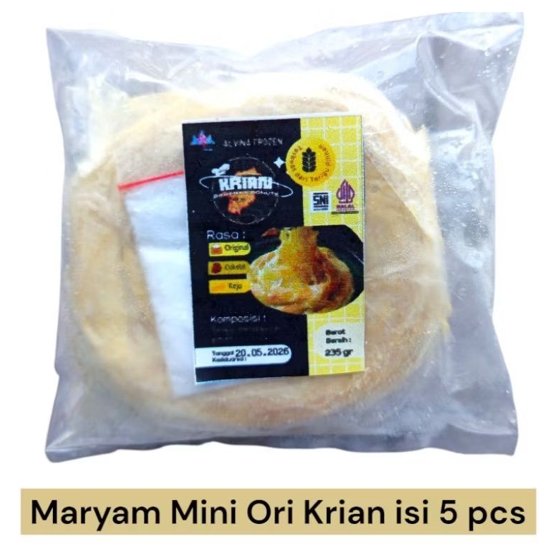 

maryam mini ori krian isi 5 pcs