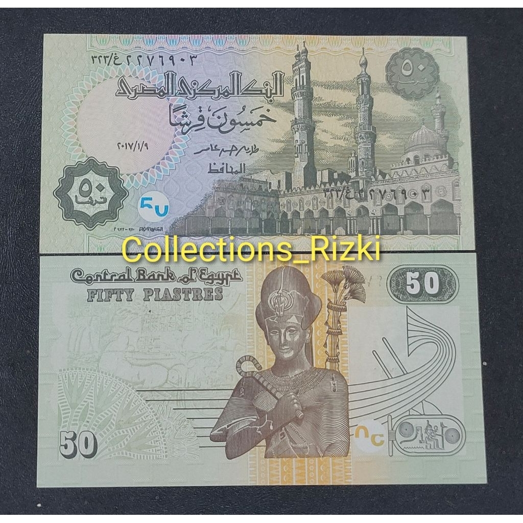 uang asing Egypt 50 piastres