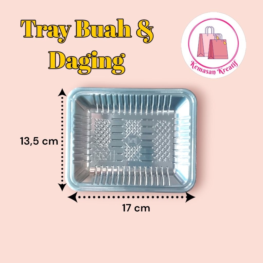 Tray daging/buah plastik/TP04 Tebal