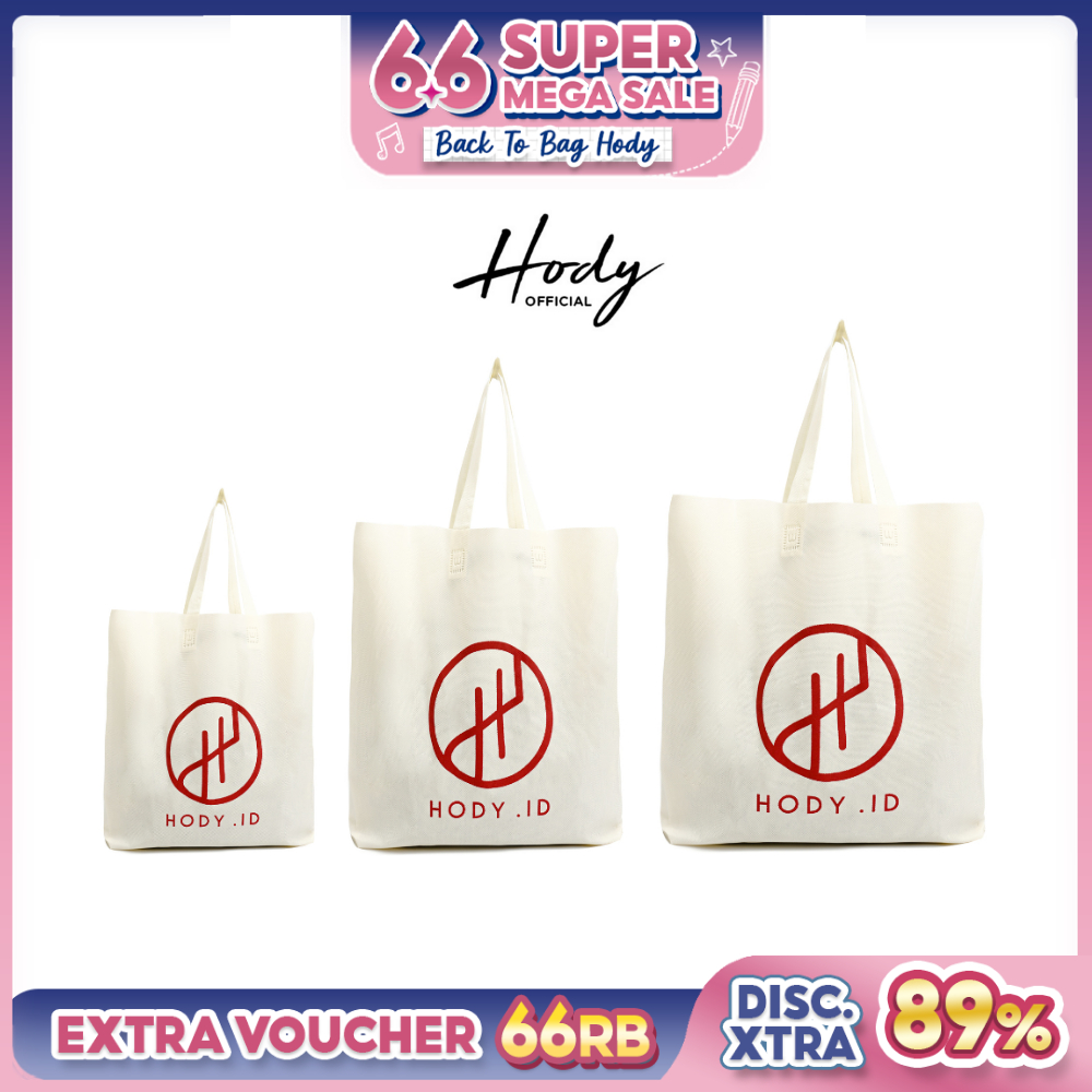 Hody - TOTEBAG CREAM by Hody Tas Hody Bungkus Tas Sepatu Dompet