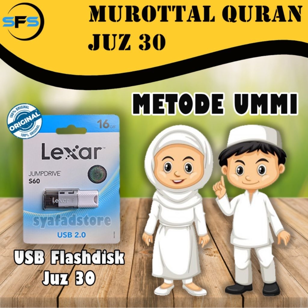 Flashdisk Murotal Quran Juz 30 Metode Ummi Cocok untuk Hafalan Murojaah