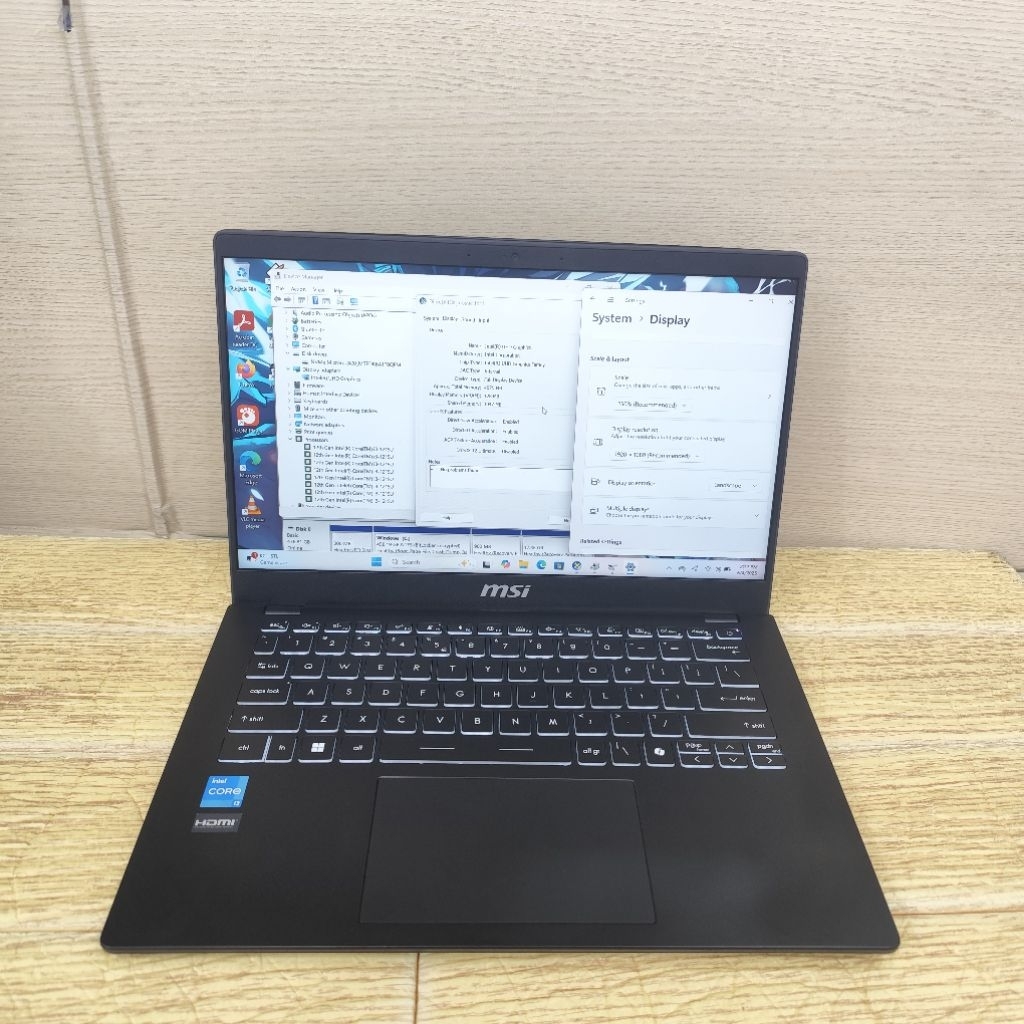 Laptop Second Msi Modern 14 C12mo Core i3-1215u Ram 8gb Ssd 512gb