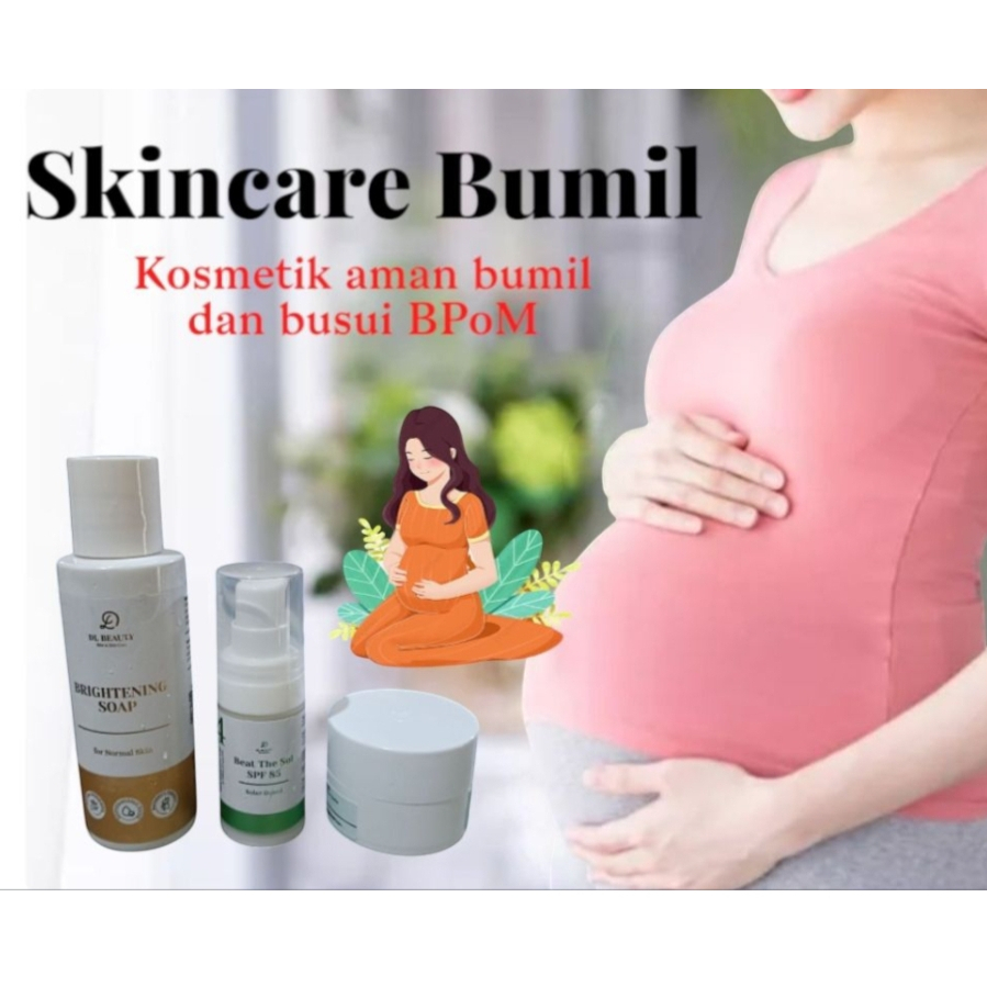 Skincare untuk ibu menyusui  bumil skincare Skin Care Whitening Series paket Wajah Glowing BPOM crea