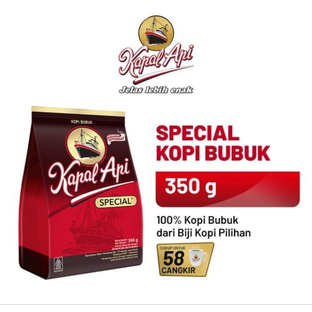 

Kapal Api Bubuk Special Merah 350 gram