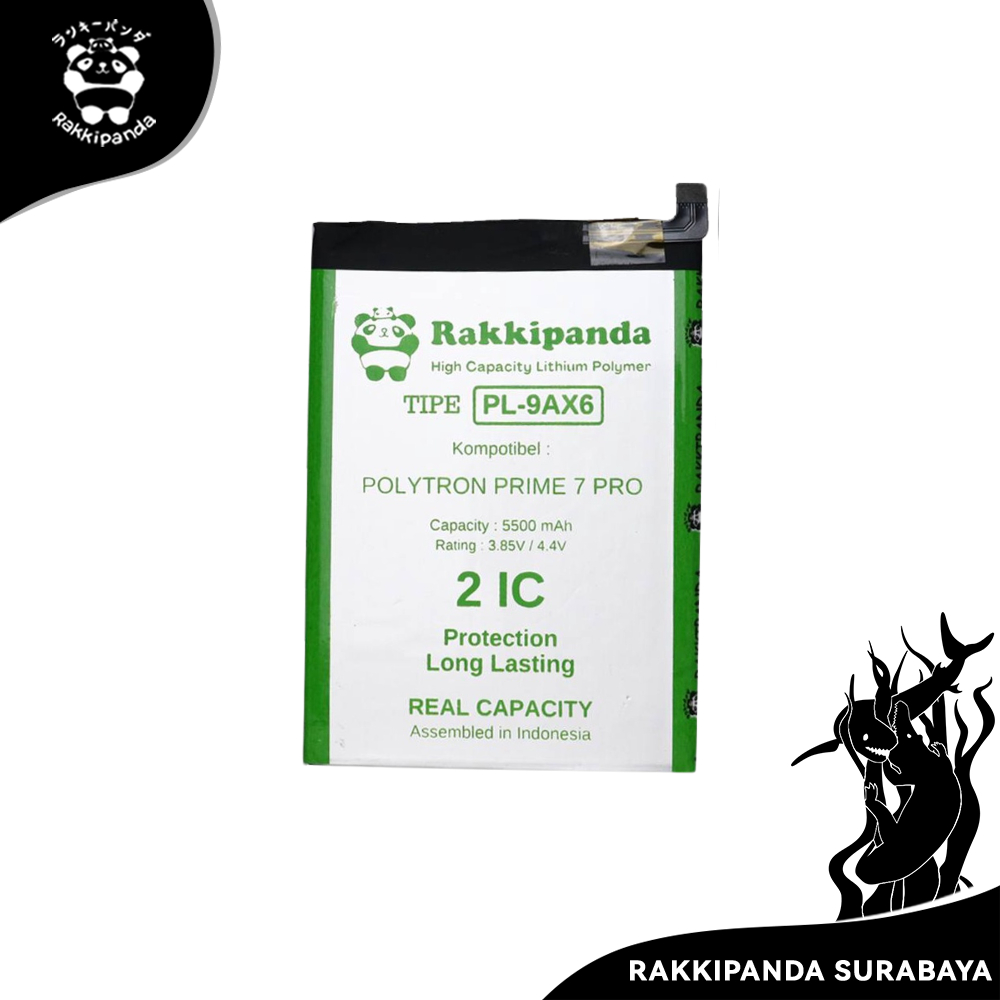 Baterai Rakkipanda PL-9AX6 Polytron Prime 7 Pro