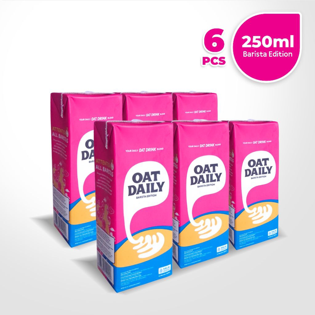 

OAT DAILY Oat Milk Barista Edition 250ml (6Pcs) | Pocket Friendly Travel Size