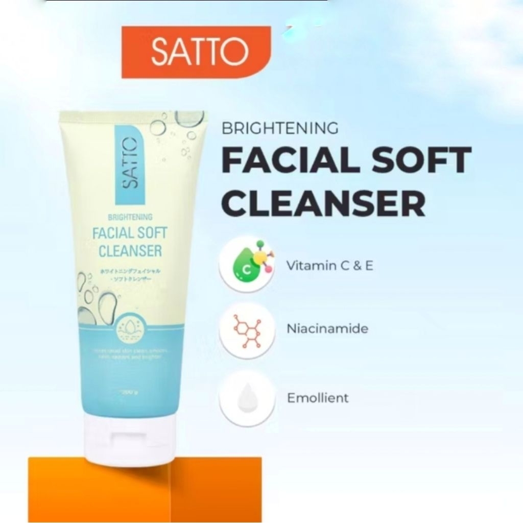 Satto Brightening Facial Soft Cleanser / Satto Facial Wash