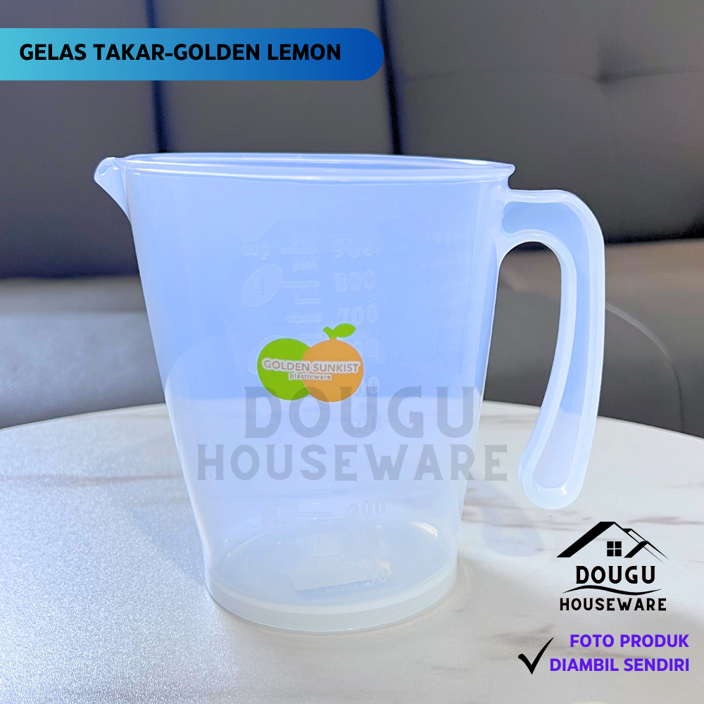 GOLDEN SUNKIST GELAS TAKAR 1000 ML & 500 ML | GELAS UKUR | TEKO UKUR | TEKO TAKAR