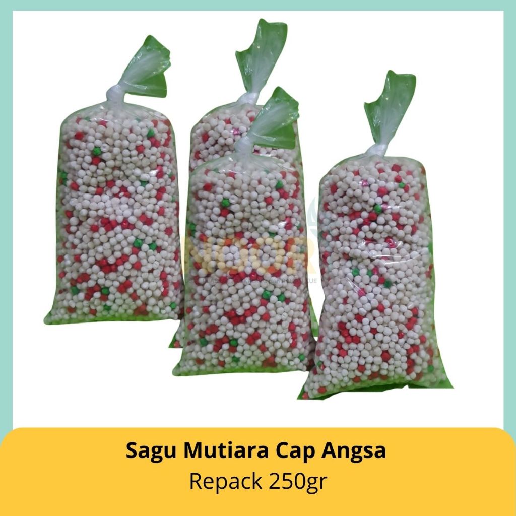 

Sagu Mutiara Cap Angsa Kemasan Repack 250gr