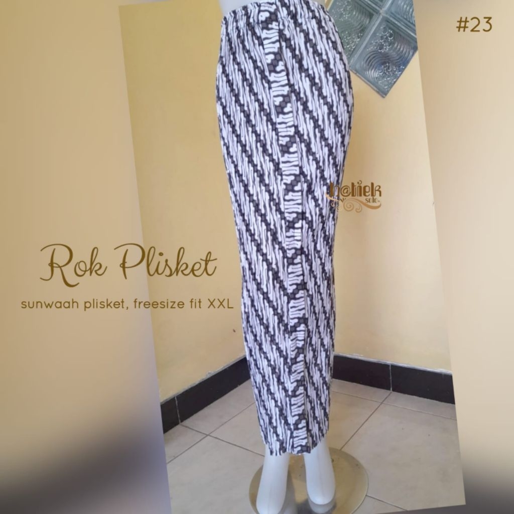 MOCA Rok Instan Batik Plisket Xxl Pj 100 Allsize L Kebaya Brukat Brokat Kondangan Ootd Wisuda Grosir