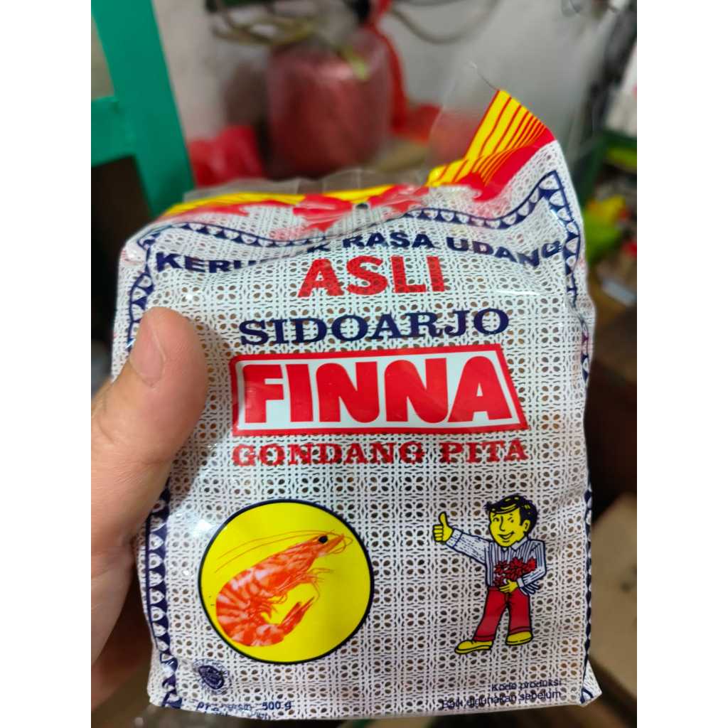 

Finna Gondang Pita Kerupuk Udang 500gr