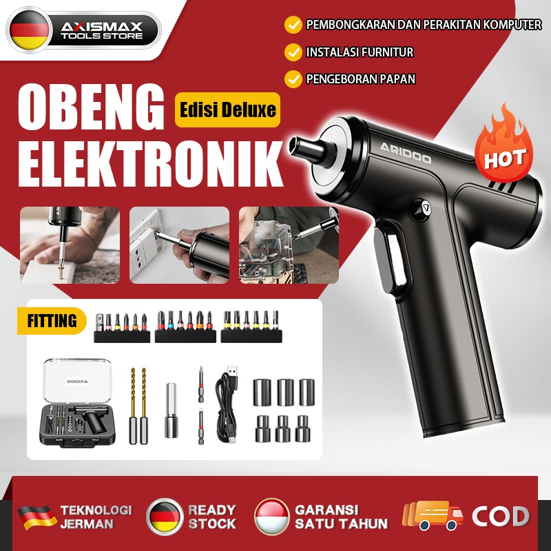 PROMO CODARIDOO Cordless Screwdriver Mesin Bor Cordless Mini Screwdriver Obeng Baterai Bor Cordless