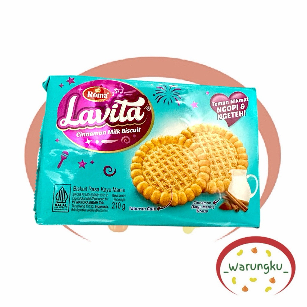 

Roma LAVITA Cinnamon Milk Biscuit Kayu Manis