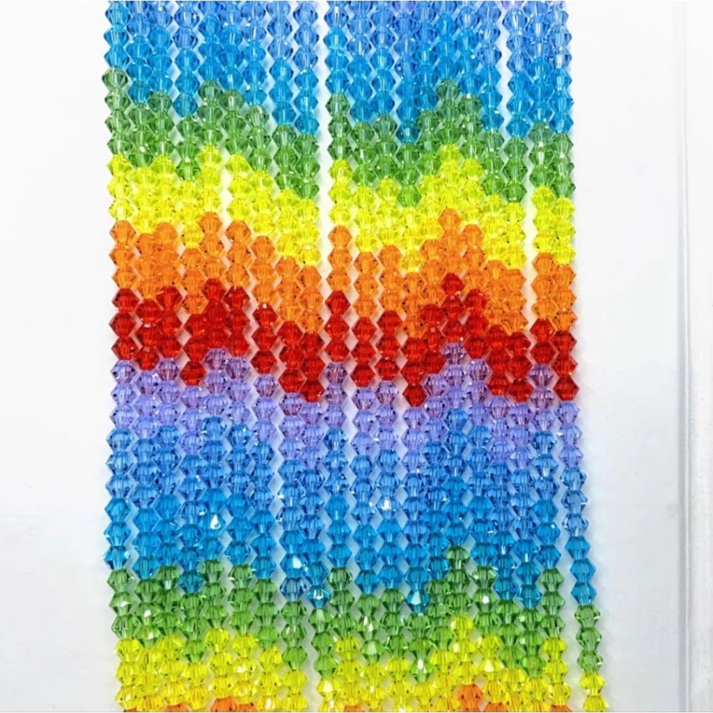 Grosir 60pcs Kerucut 6mm A3 ceko kristal crystal beads diy ronce monte mote manik rhombus AAA Swarov