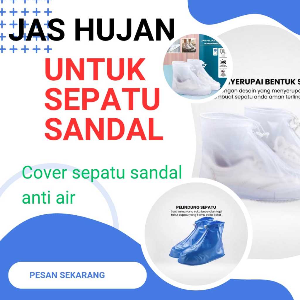 Jas Hujan Sepatu Anti Air | Pelindung Sepatu Anti Air | Cover Sepatu Anti Air