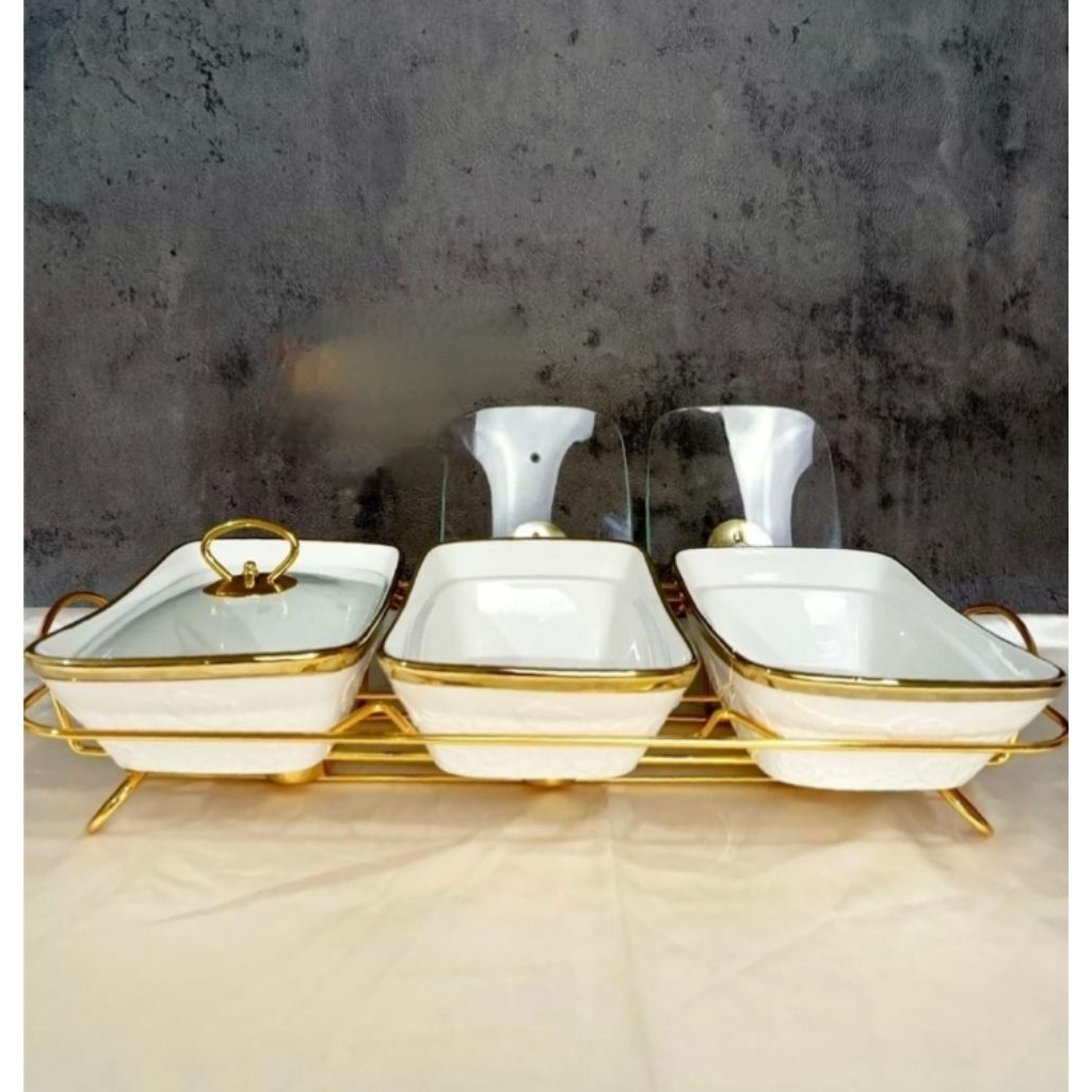 Prasmanan triple fiorenza deluxe casserole