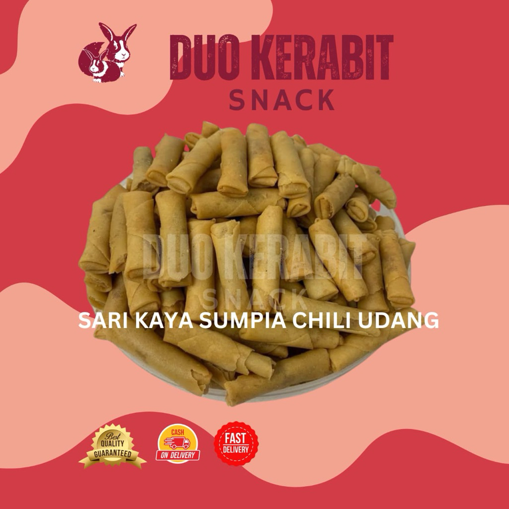 

Sarikaya sumpia chili udang Duo Kerabit Snack 250gram