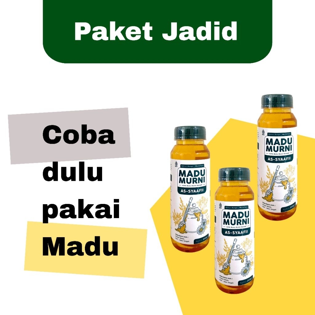 

LEBIH MURAH - PAKET JADID - isi 3 botol 350 gram
