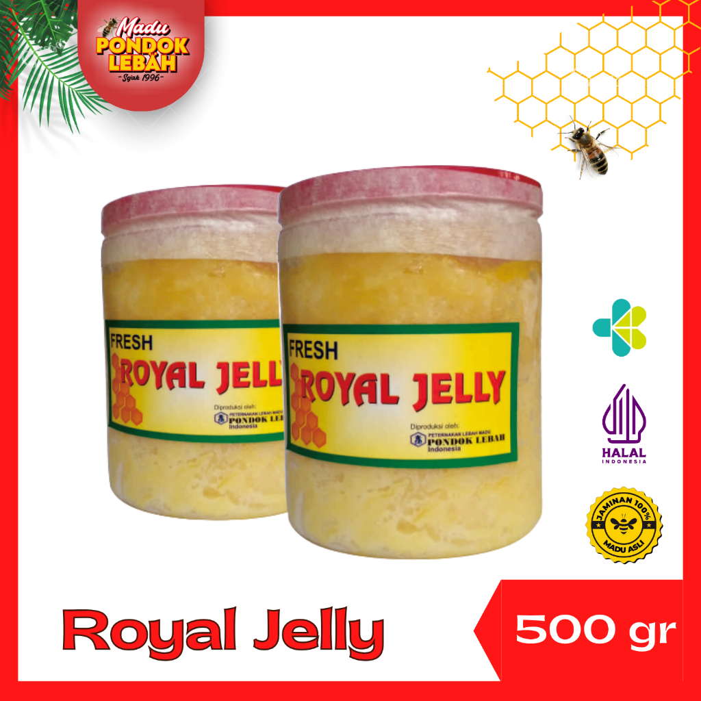 

Pondok Lebah - Royal Jelly Berkualitas Premium Murni Asli Original Higienis Multivitamin 500gr