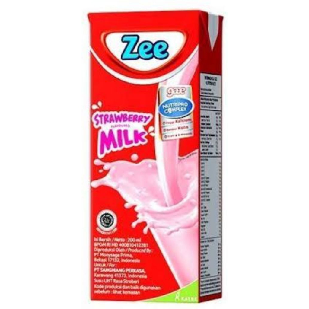 

Zee UHT 200ml Cok, Strawberry