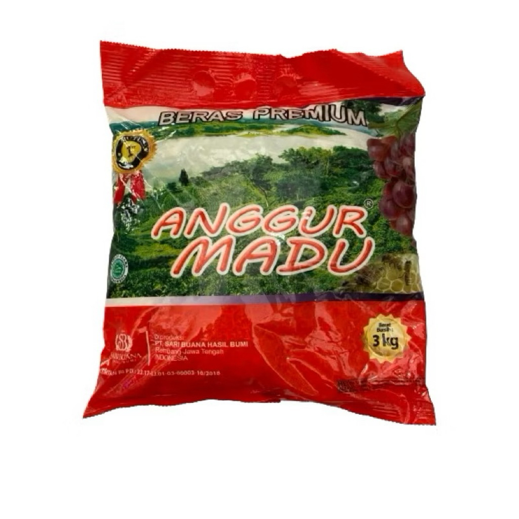 

Beras Anggur Madu punel pulen enak 3kg promo murah