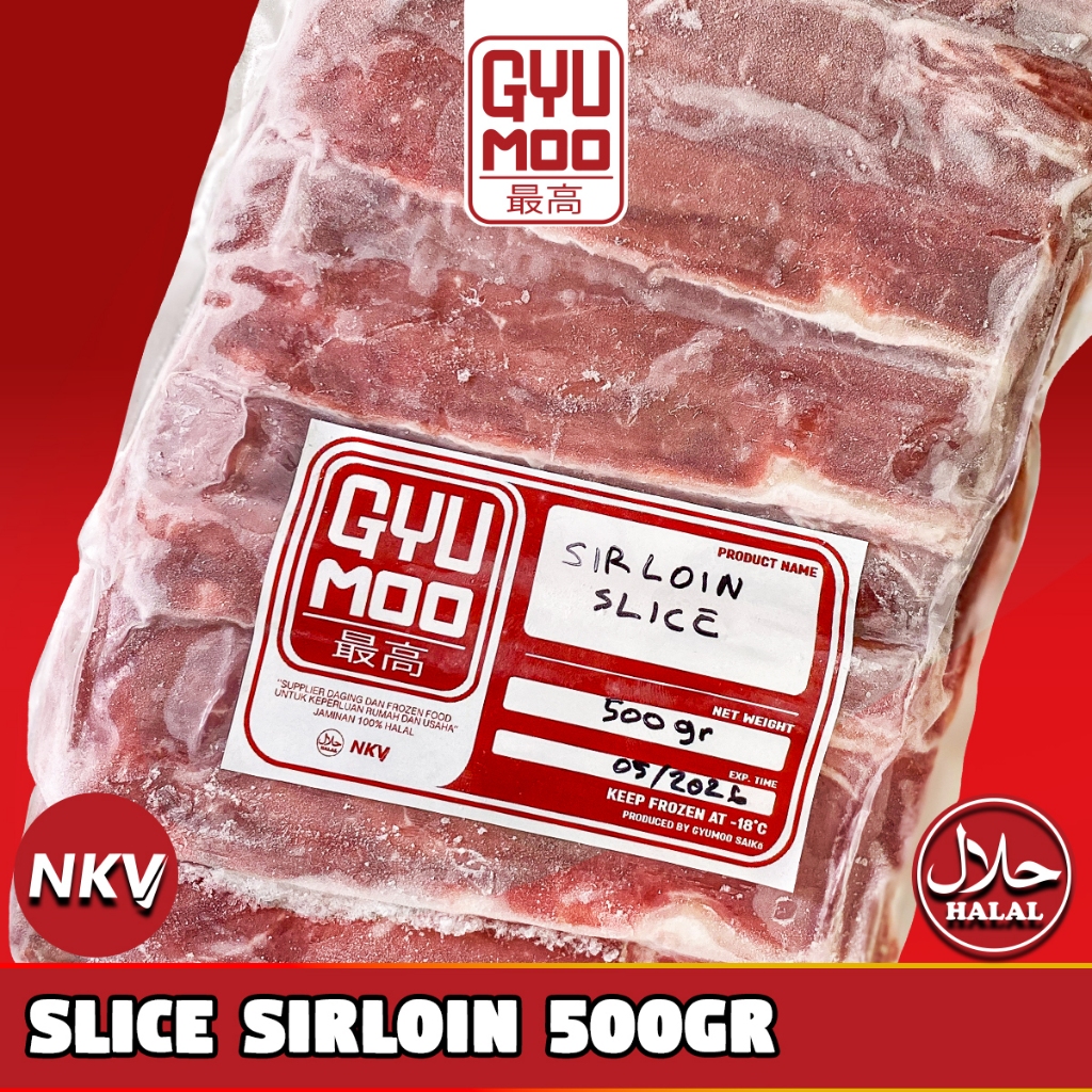 

[GYUMOO SAIKO] Sirloin Slice PREMIUM HALAL 500gr