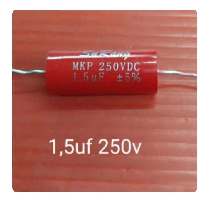 RF5762 kapasitor surang surong 155 1.5uf 1.5 uf 250v 250 volt by PCM LTC GLODOK