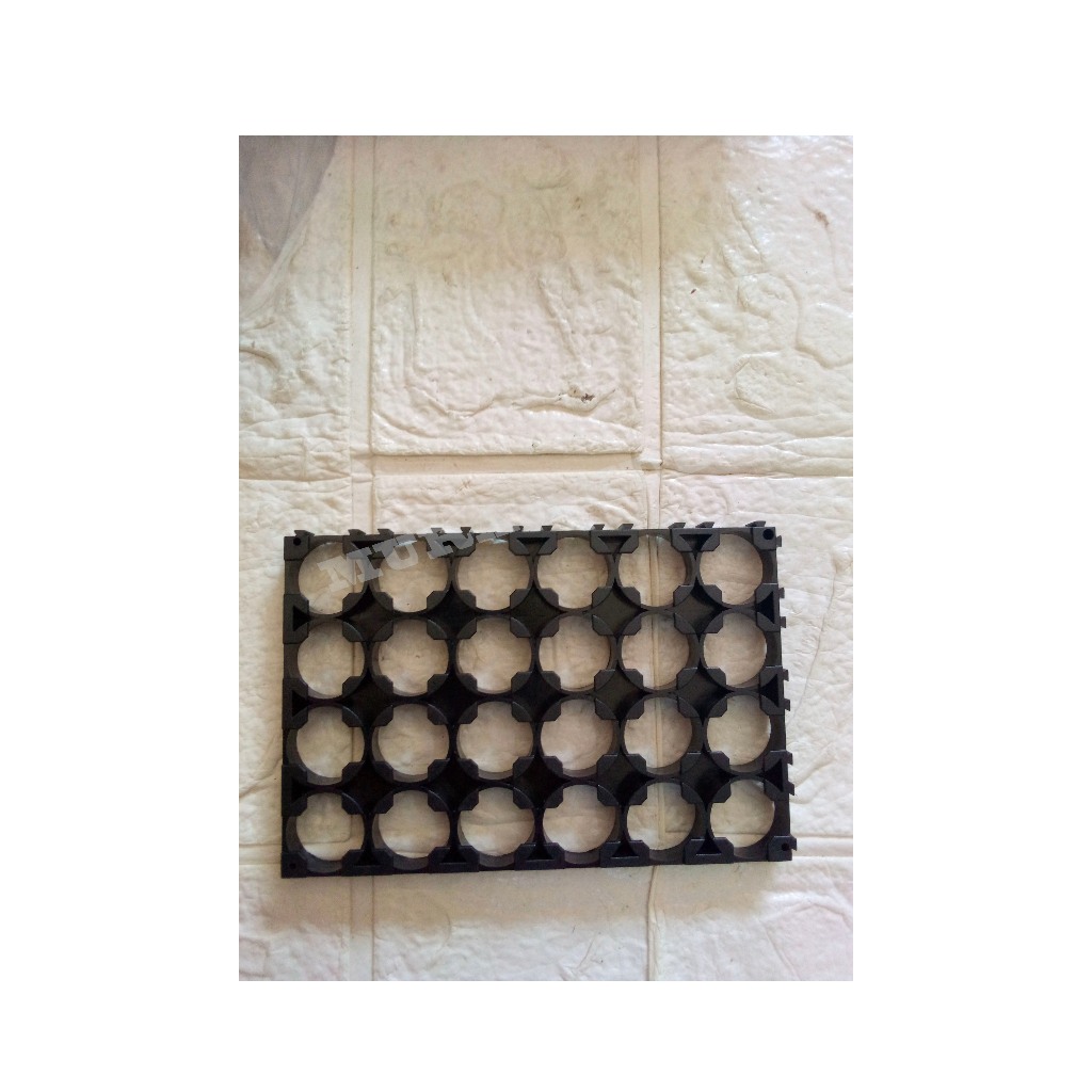 TEMPAT BATERAI/BATU 18650 LUBANG 4X6 / HOLDER BATERAI 4X6