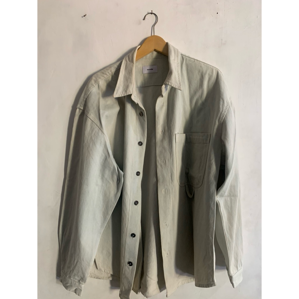 Kemeja oversize bahan jeans