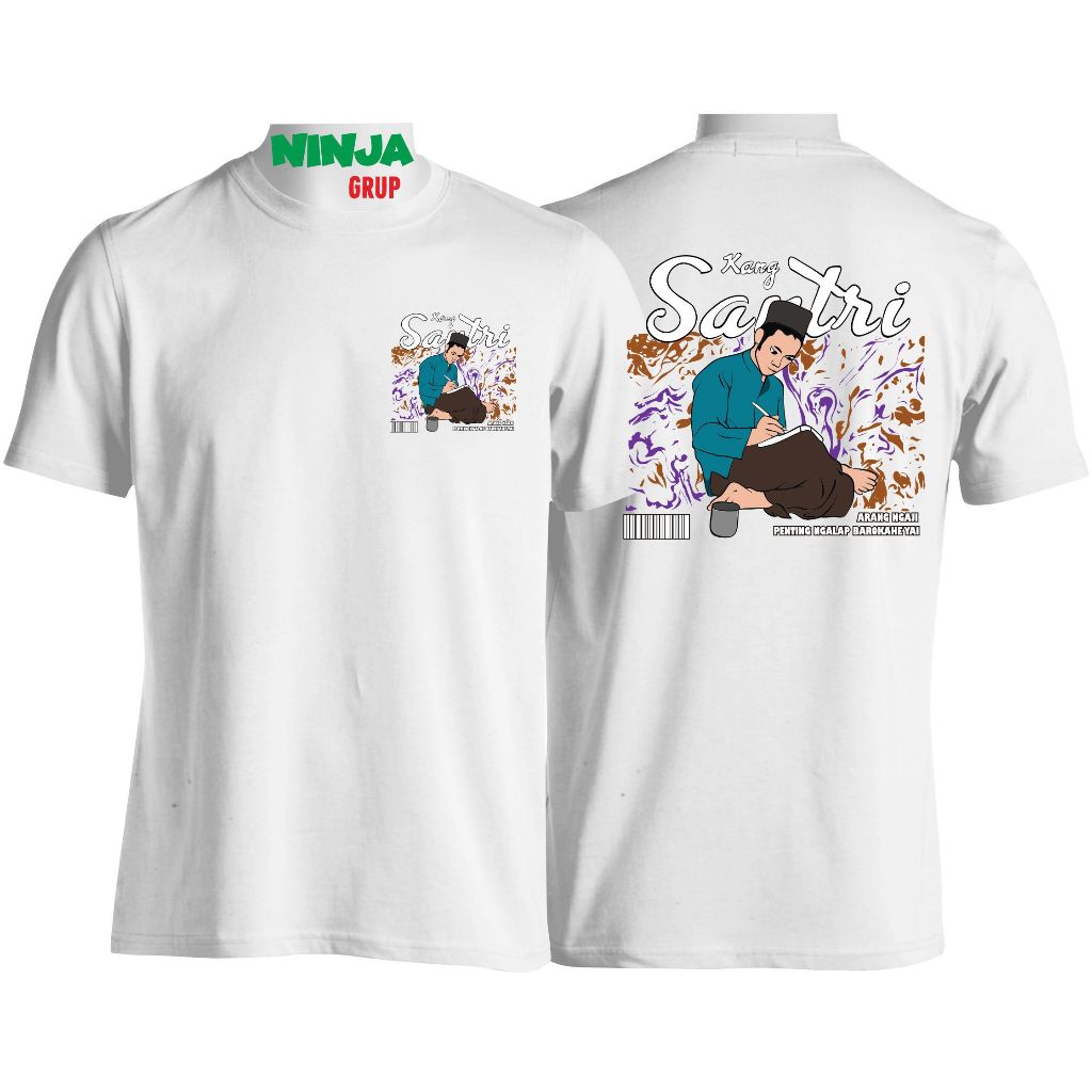 KAOS SANTRI KANG SANTRI /UNISEX/ SABLON DIGITAL