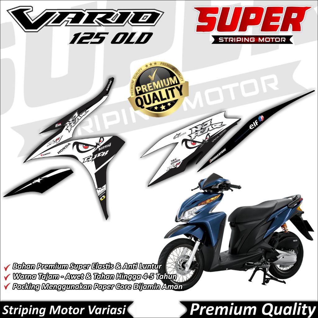 Stiker Vario 125 Old Anti Luntur keren Striping Vario 125 Old Striping Honda Vario 125 OLD No Fear
