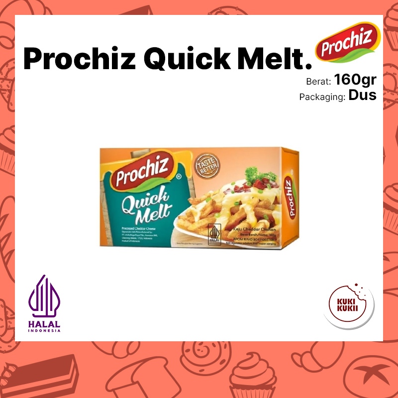 

Keju PROCHIZ Quick Melt 160gr | Keju Lumer Prochiz Quick Melt 160 gram