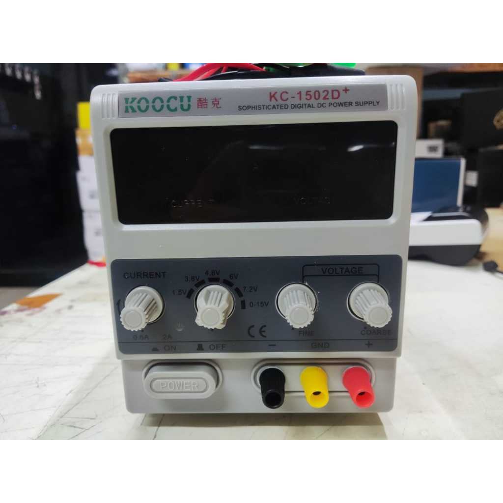 DC POWER SUPPLY DIGITAL KOOCU 1502D+ 2AMPER/PS KOOCU 1502D+ OTOMATIS BUZZER