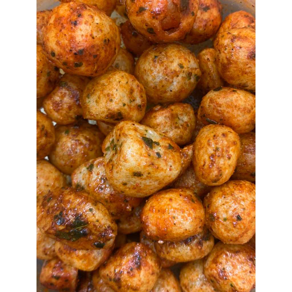 

Cimol kering ori daun jeruk / cimol kering pedas cikruh daun jeruk / cimol kering berbagai rasa