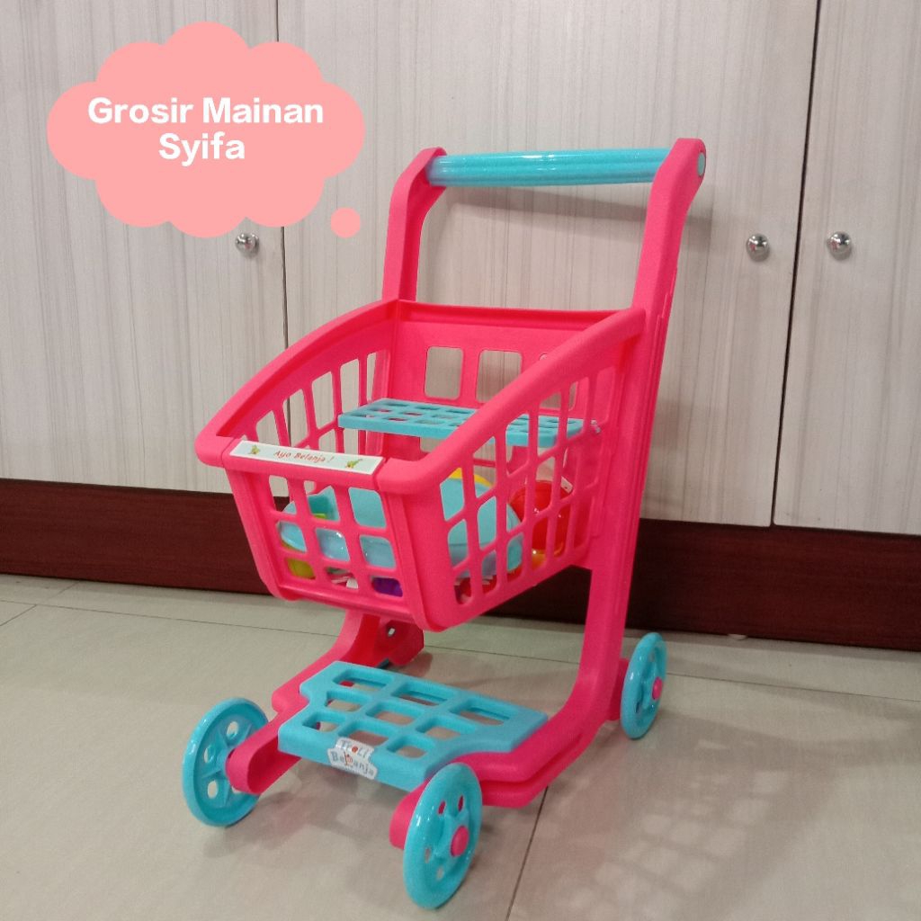 Mainan troli belanja / Mainan Masak Masakan / Troli Anak