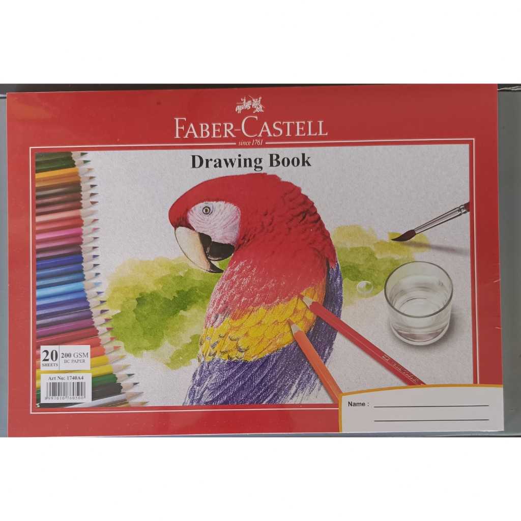 

BUKU GAMBAR A4 FABER CASTELL (DRAWING BOOK A4 PARROT BISA BUAT CAT AIR)
